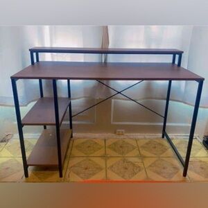 Black and Brown Computer Desk.